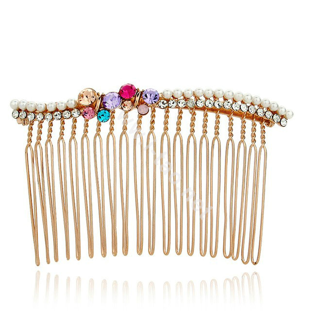 Buy Wholesale Hair Jewelry Crystal Rhinestone Flower Metal Hair Pin ...