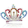 Alloy Crown Bride Hair Accessories Crystal Rhinestone Hair Pin Clip Combs - Multicolor
