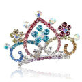 Hair Accessories Crystal Rhinestone Alloy Crown Bride Hair Pin Clip Combs - Multicolor