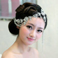 Wedding Bride Jewelry Rhinestone Crystal tassels Headpiece Headband Hair Accessories