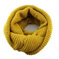 Fashion Unisex Winter knitting Wool Collar Neck Warmer woman Ring Scarf Shawl - Yellow