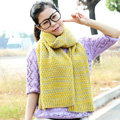 Woman Winter knitting Thicken long Wool Scarf Shawl Unisex Neck Warmer - Light Yellow