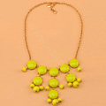 High-end fashion women choker sweet exaggeration luxury candy bib necklace - Green