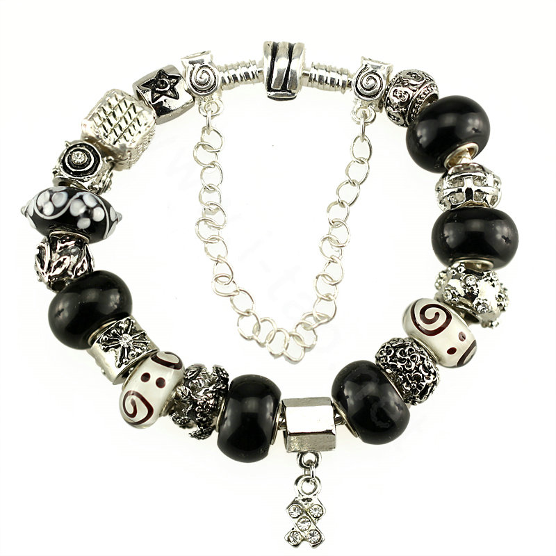 Buy Wholesale Luxury fashion diamond glass beads women bangle bracelet ...