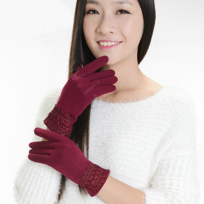 Buy Wholesale Allfond fashion women touch screen gloves stretch cotton ...