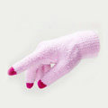 Allfond women touch screen gloves stretch winter warm unisex cashmere gloves - Pink