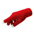 Allfond women touch screen gloves stretch winter warm unisex cashmere gloves - Red