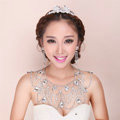 Luxury Crystal  Raindrop Tassel Wedding Bridal Shoulder Chain Strap Shawl Necklace jewelry