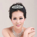 Luxury Pretty Bride Flower Rhinestone Crystal Bridal Hair Crowns Tiaras Wedding Accessories