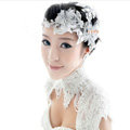Elegant Rhinestone Lace Flower Hairwear Wedding Bride Headband Bridal Hair Accessories