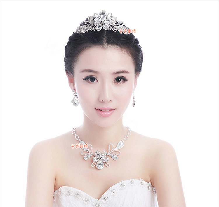 Buy Wholesale Classic Wedding Jewelry Set for Bridal Crystal Flowers ...
