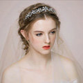 Elegant Bridal Wedding Hair Hoop Alloy Flower Rhinestone Crystal Bride Headband Hair Accessories