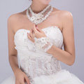 European Pearl Rhinestone Lace Bridal Wristlet Wedding Dress Stage Beads Bracelet Chain Accessories