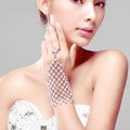 Gorgeous Squares Rhinestone Bridal Wrap Bracelet Bride Wedding Crystal Bangle Chain Jewelry
