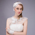 Luxurious Bride Crystal Lace Flower Wedding Shawl Bridal Duchess Shoulder Chain & Earrings Jewelry