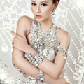Luxury Queen Flower Crystal Bridal Necklace Rhinestone Shoulder Strap Body Chain Wedding Jewelry