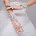 Sweety Style Lace Flower Rhinestone Bridal Wristlet Wedding Dress Perform Rhinestone Bracelet Accessories