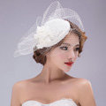 Vintage Gauze Bridal Fascinator Hair Clip Accessories Bride Wedding Dress Prom Hat Face Veils