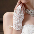 Vintage Lace Flower Rhinestone Bridal Wristlet Wedding Dress Perform Crystal Ribbon Bracelet Accessories