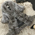 New Gorgeous Real Fox Fur Coat With Belt Women's Nature Fox Fur Jacket Winter Fur Outwear