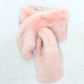 Newest Sweety Style Faux Mink Fur Scarf Winter Warm Mink Fur Collar Women Fur Shawls Wrap - Pink
