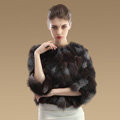 Women Nature Silver Fox Fur Jacket Lady Fashion Real fox Fur Coat Winter Short Fur Garment