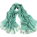 Exquisite Scarf Shawls Winter Warm Cashmere Solid Wholesale 200*60CM - Green