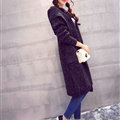 Sweater Fashion Female Solid Hooded Cardigan Thick Warm Flat Knitted - Black