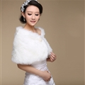 Funky Bridal Pearl Rabbit Wool Scarf Shawls Women Winter Warm Solid Panties 100*30CM - White