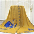 Popular Skull Scarf Shawls Women Winter Warm Wool Panties 180*70CM - Yellow