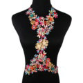 Fashion Crystal Flower Pendant Necklace Bikini Beach Dress Decro Body Chain Jewelry - Colour