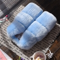 Cheap Cute Faux Fox Fur Vest Fashion Children Overcoat - Blue 01