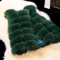 Cheap Good Warm Faux Fox Fur Vests Fashion Women Waistcoat - Green