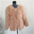 Cheap Good Warm Faux Ostrich Fur Vests Fashion Women Waistcoat - Camel