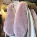 Cheap Winter Warm Faux Fur Vests Fashion Women Waistcoat - Pink