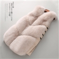 Luxury Popular Super Real Fox Fur Vest Fashion Women Overcoat - Pink