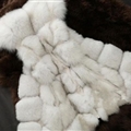 Popular Cute Elegant Faux Fox Fur Vest Fashion Women Overcoat - White 01